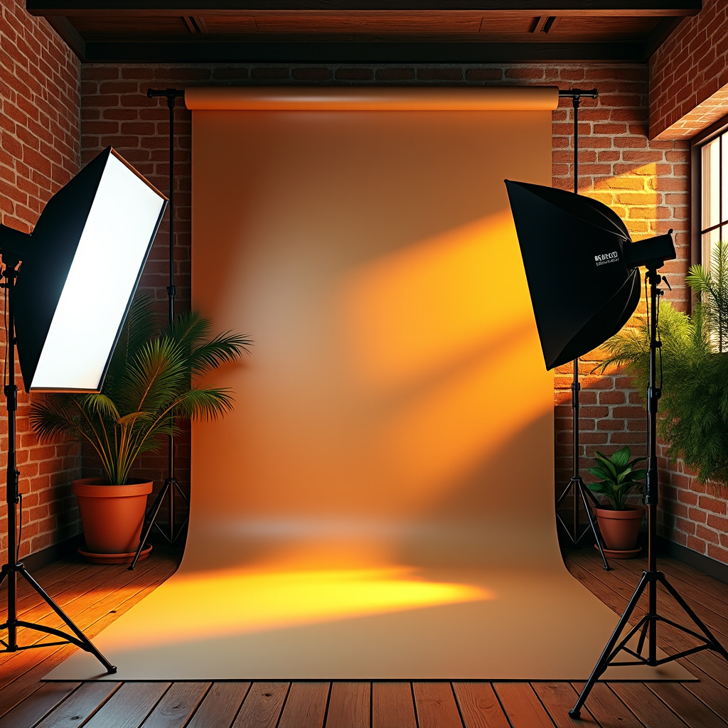 Golden hour studio shot