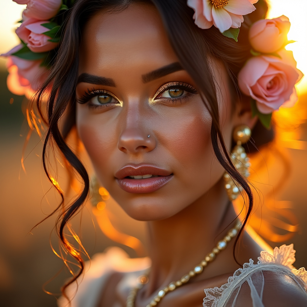 Golden hour themed portrait