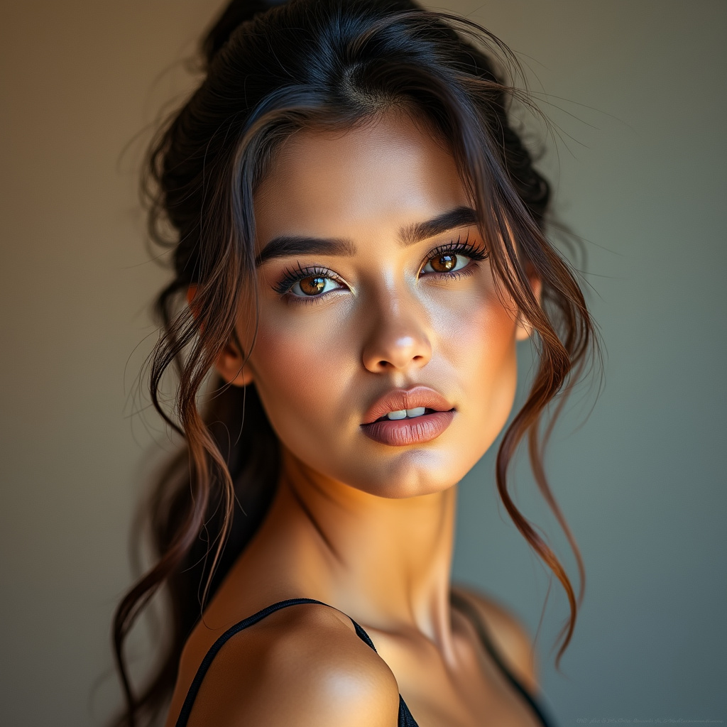 Studio portrait photography